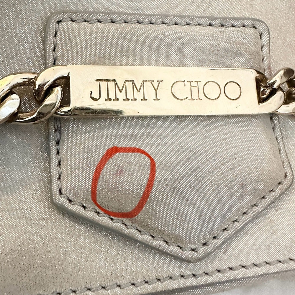 💙 Jimmy Choo Shadow Suede Crossbody Bag - Authentic - Picture 12 of 13
